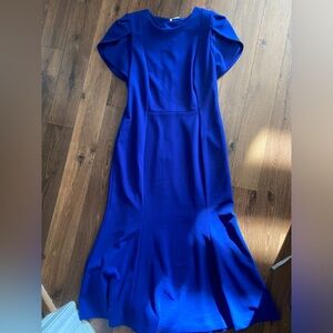 Calvin Klein Gown Dress. Medium. Blue.
